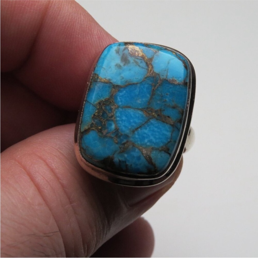 Turquoise Stone Ring Size 7